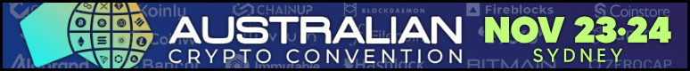 Australian Crypto Convention, November in Sydney